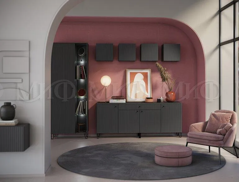 Шкаф Оливия Графит софт/графит Шкаф Оливия Графит софт/графит