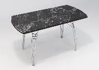 Раздвижной стол Интерьер Мрамор черный Раздвижной стол Интерьер Мрамор черный