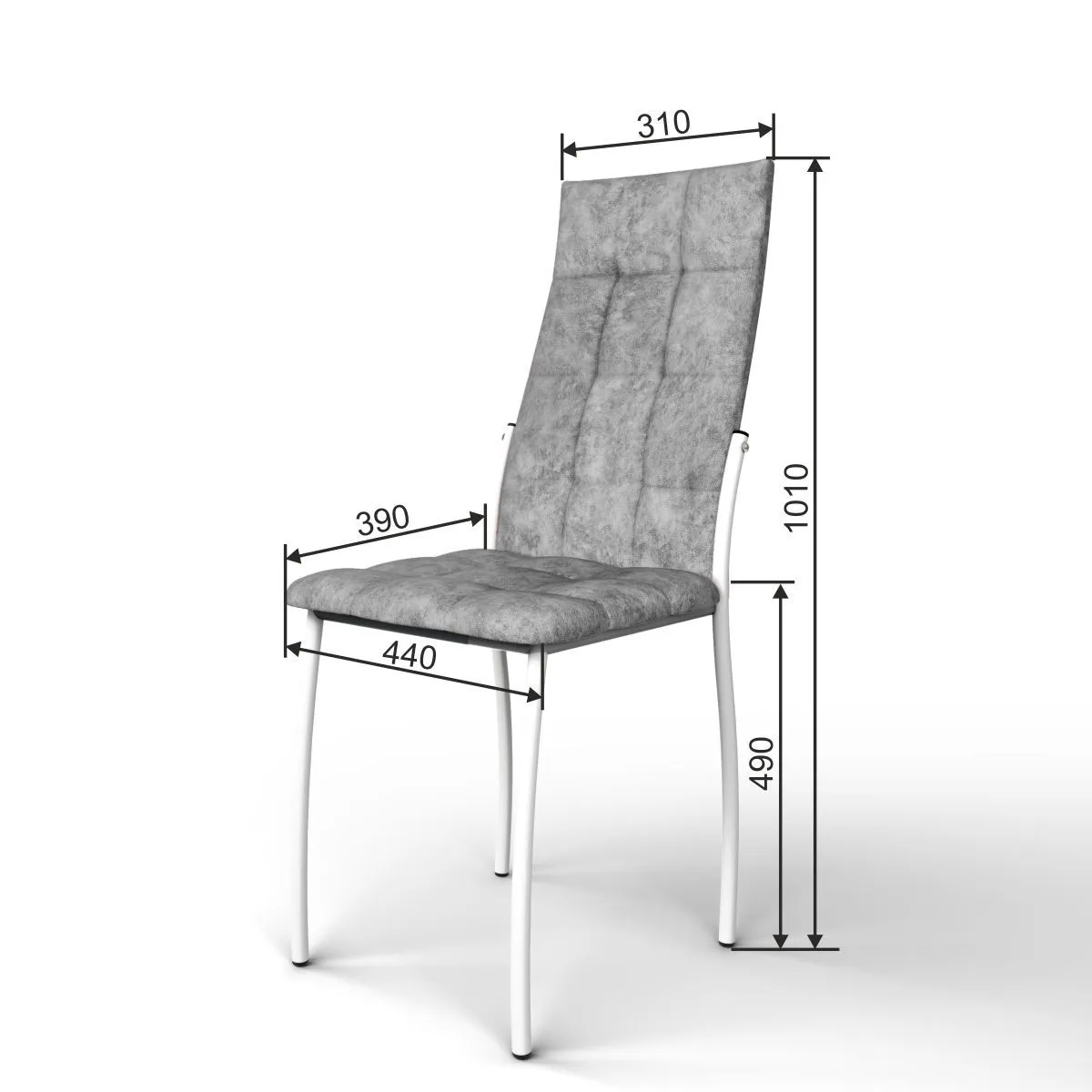 Стул «Волна» белый графит Стул «Волна» белый графит