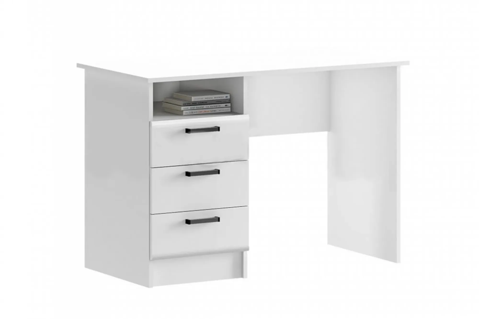 Стол письменный "Вега NEW" белый глянец / белый Стол письменный "Вега NEW" белый глянец / белый