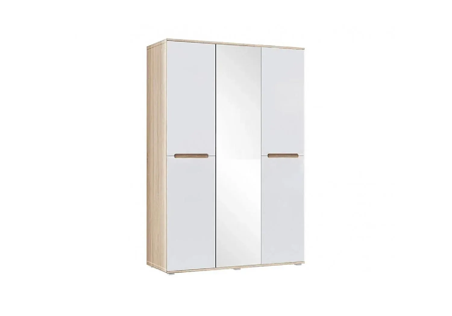 Шкаф « Ким » 3-х ств. Сонома/Белый глянец (ШхВхГ) 1500х2236х524 мм Шкаф « Ким » 3-х ств. Сонома/Белый глянец (ШхВхГ) 1500х2236х524 мм