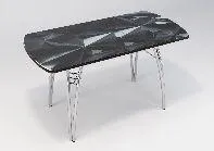 Раздвижной стол Интерьер Графит Раздвижной стол Интерьер Графит