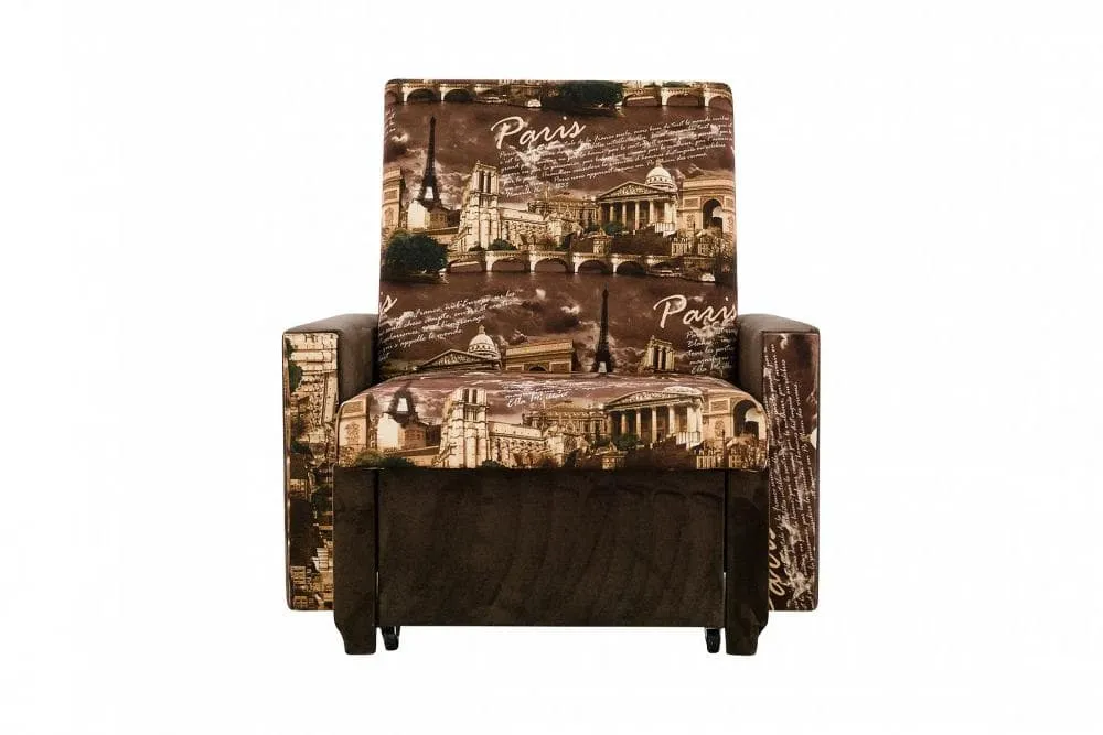 Выкатной кресло-кровать «Париж» СМ 80 коричневый (Ш*Г*В) 1040*1000*900 мм Выкатной кресло-кровать «Париж» СМ 80 коричневый (Ш*Г*В) 1040*1000*900 мм