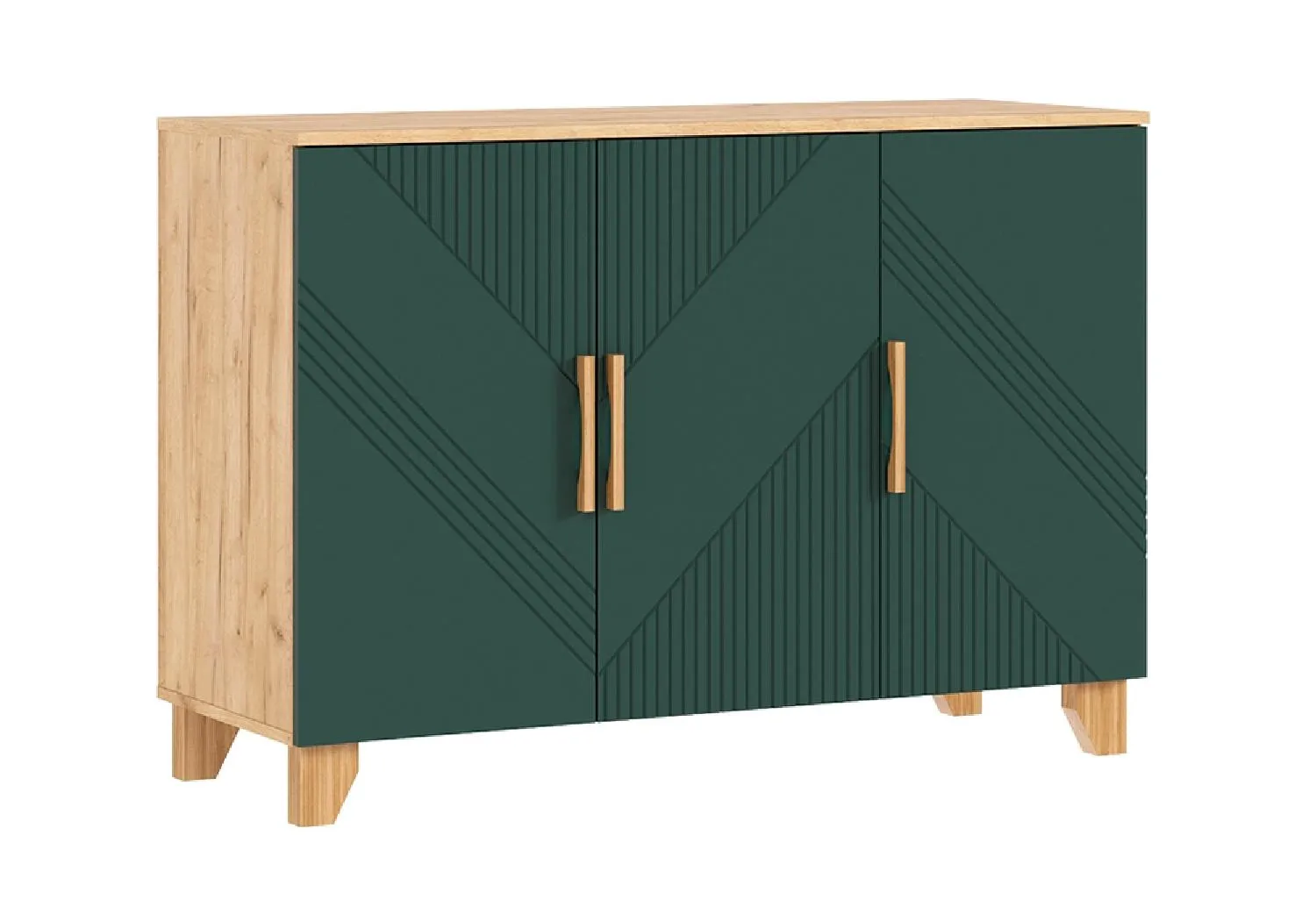 Комод «Ирис» Браш Мени Грин/Дуб крафт  (ШхВхГ) 1200х836х445 мм Комод «Ирис» Браш Мени Грин/Дуб крафт  (ШхВхГ) 1200х836х445 мм
