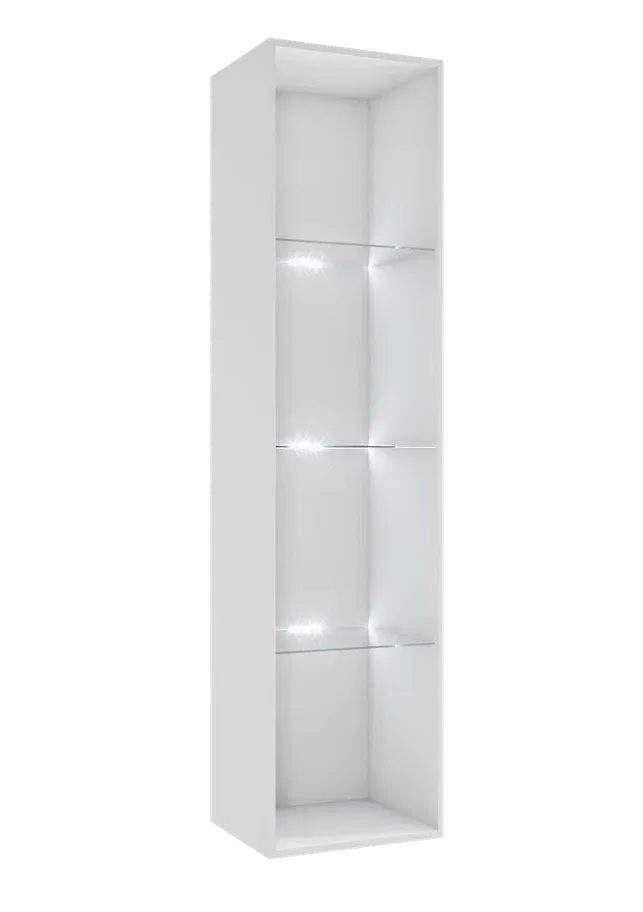 Гостиная «Флорис» Шкаф ШК-004 Черный глянец (Ш*В*Г) 400*1636*346 мм Гостиная «Флорис» Шкаф ШК-004 Черный глянец (Ш*В*Г) 400*1636*346 мм