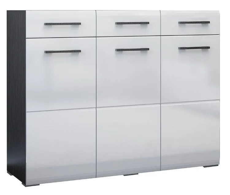 Комод «Ненси NEW» Белый глянец/Венге (ШхВхГ) 1200x980x432 мм Комод «Ненси NEW» Белый глянец/Венге (ШхВхГ) 1200x980x432 мм