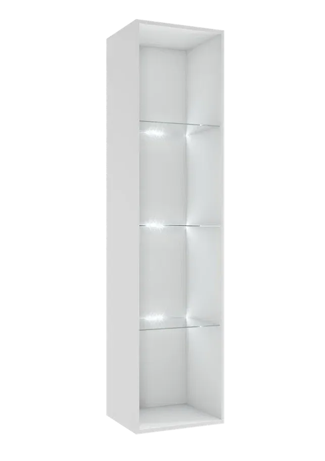 Гостиная «Флорис» Шкаф ШК-005 Белый глянец (Ш*В*Г) 400*1636*346 мм Гостиная «Флорис» Шкаф ШК-005 Белый глянец (Ш*В*Г) 400*1636*346 мм