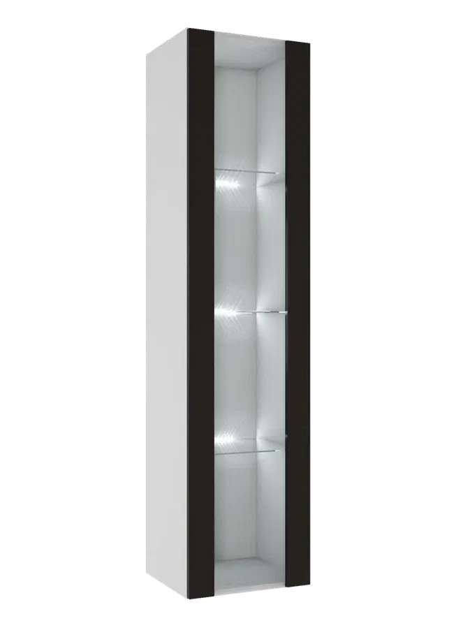 Гостиная «Флорис» Шкаф ШК-005 Белый глянец (Ш*В*Г) 400*1636*346 мм Гостиная «Флорис» Шкаф ШК-005 Белый глянец (Ш*В*Г) 400*1636*346 мм