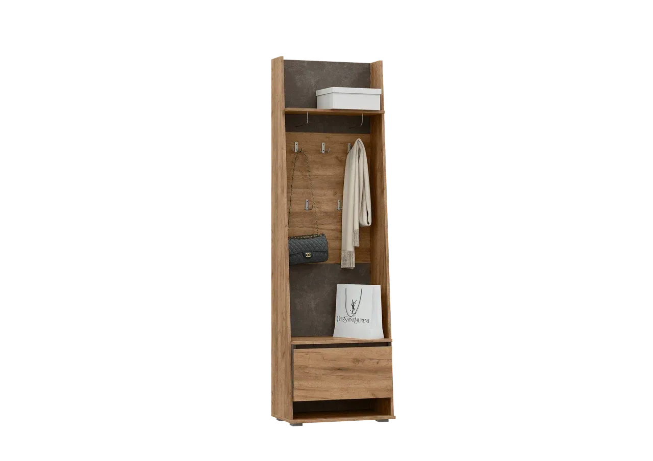 Шкаф с вешалками Соренто  (Ш*В*Г) 600х2006х354 мм. Шкаф с вешалками Соренто  (Ш*В*Г) 600х2006х354 мм.