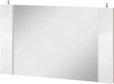 Зеркало « Ким » Сонома/Белый глянец (ШхВхГ) 850х500х32 мм Зеркало « Ким » Сонома/Белый глянец (ШхВхГ) 850х500х32 мм