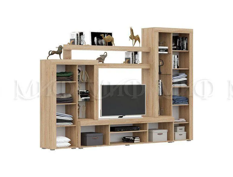 Гостиная «Стас» Дуб сонома/Шоколад (ШхВхГ) 3000х2070х460 мм Гостиная «Стас» Дуб сонома/Шоколад (ШхВхГ) 3000х2070х460 мм