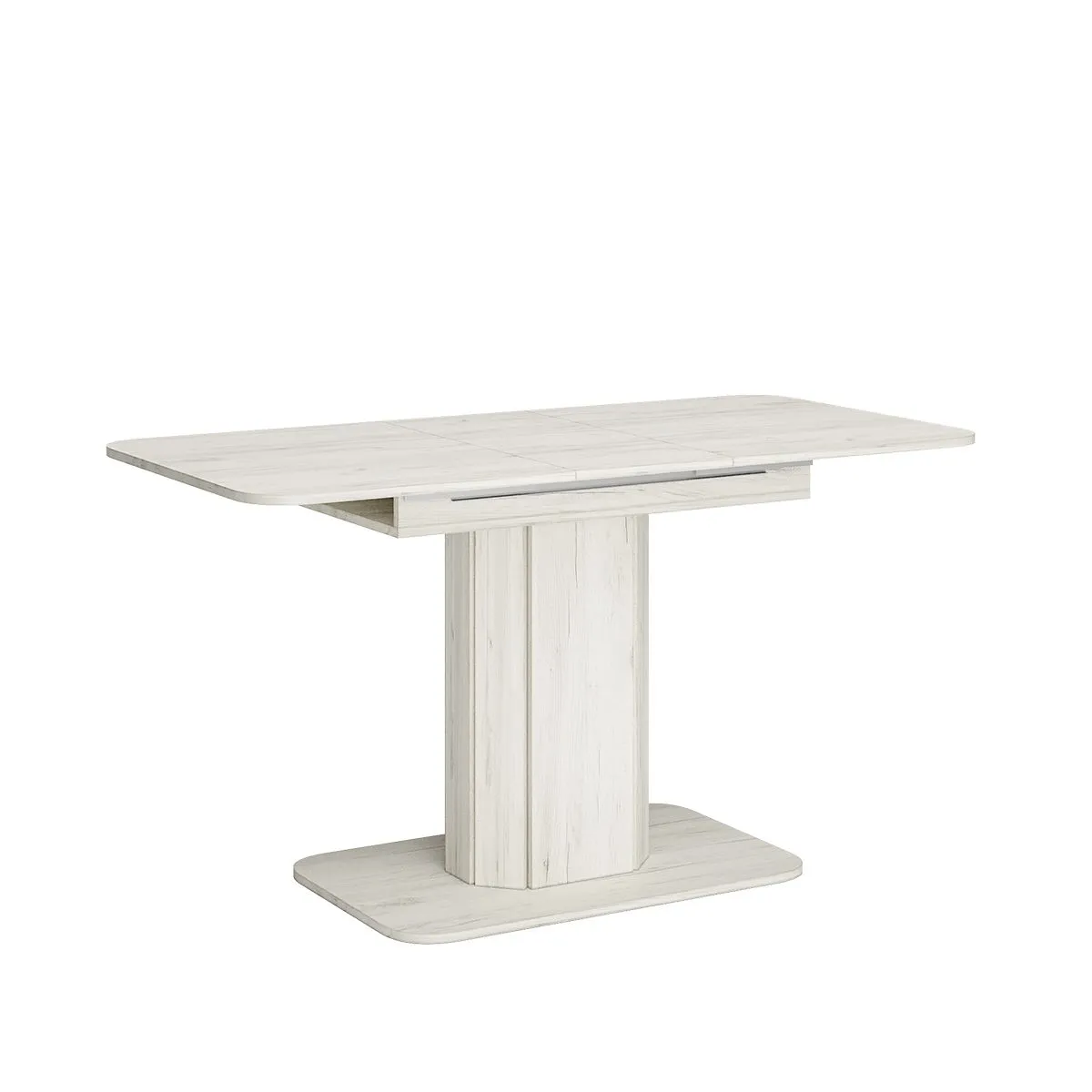 Стол обеденный Оливер-05 дуб крафт белый/дуб крафт белый Стол обеденный Оливер-05 дуб крафт белый/дуб крафт белый