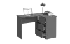 Стол письменный угловой «Челси» Графит/графит (ШхВхГ) 1300х768х904 мм Стол письменный угловой «Челси» Графит/графит (ШхВхГ) 1300х768х904 мм