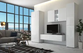 Гостиная Флорис Белый глянец Гостиная Флорис Белый глянец