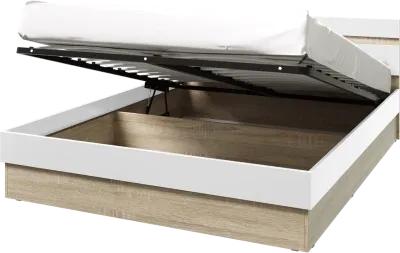 Кровать 1.6 «Ким» Сонома/Белый глянец с ПМ (Ш*В*Г) 1645х800х2042 мм Кровать 1.6 «Ким» Сонома/Белый глянец с ПМ (Ш*В*Г) 1645х800х2042 мм