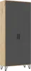Прихожая Флэш шкаф 2-х ств Браш Графит/Дуб Крафт Прихожая Флэш шкаф 2-х ств Браш Графит/Дуб Крафт