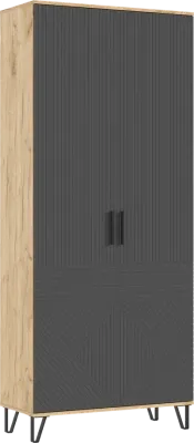 Прихожая Флэш Графит /Дуб крафт комплектация №1 Прихожая Флэш Графит /Дуб крафт комплектация №1