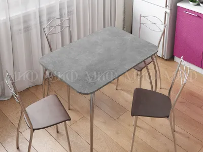 Стол обеденный «Светлый-бетон» (ШхВхГ) 1000х750х700 мм Стол обеденный «Светлый-бетон» (ШхВхГ) 1000х750х700 мм