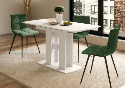 Стол обеденный Оливер-03 белое дерево/белое дерево Стол обеденный Оливер-03 белое дерево/белое дерево