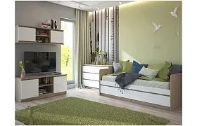 Детская Челси Белый глянец/Дуб сонома Детская Челси Белый глянец/Дуб сонома