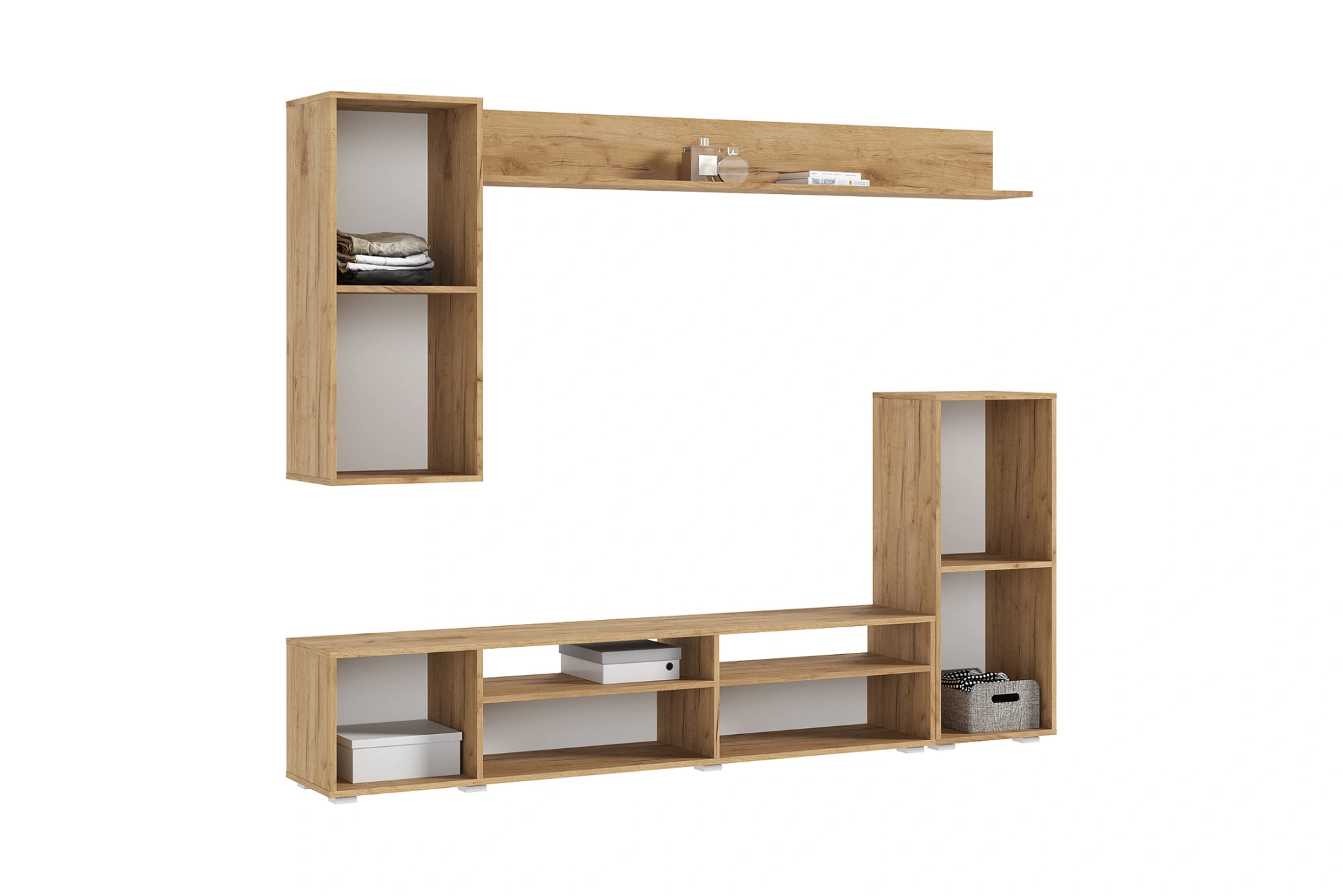 Гостиная «Верона» Графит/Дуб крафт (ШхВхГ) 2130х1704х346 мм Гостиная «Верона» Графит/Дуб крафт (ШхВхГ) 2130х1704х346 мм