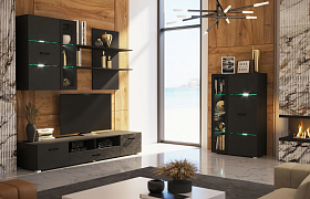 Гостиная Николь Пластер Блэк/Черный Гостиная Николь Пластер Блэк/Черный