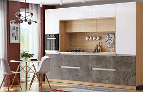 «Карина» Белый глянец/Бетон темный «Карина» Белый глянец/Бетон темный